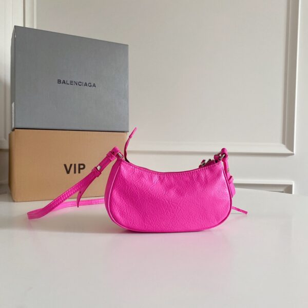 Balenciaga Le Cagole Mini Armpit Bag - Pink 33334 - Image 5