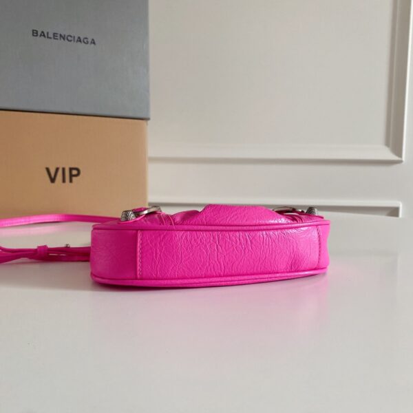 Balenciaga Le Cagole Mini Armpit Bag - Pink 33334 - Image 4
