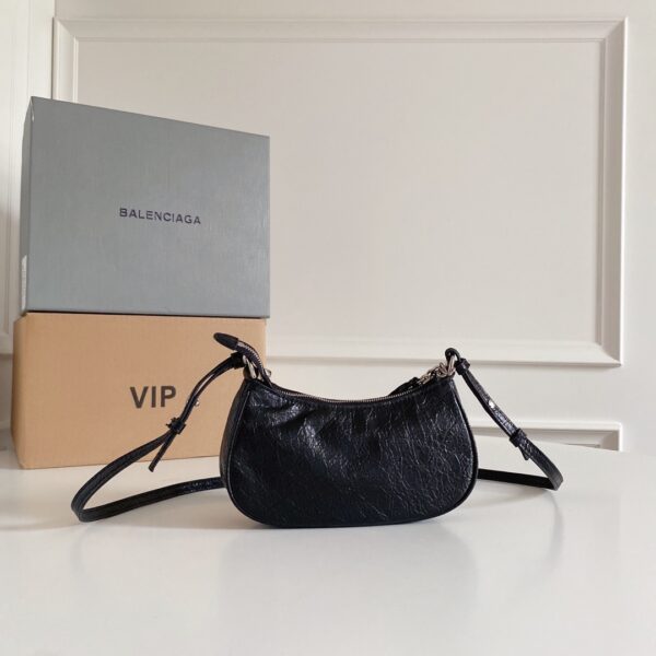 Balenciaga Le Cagole Mini Armpit Bag - Black 42670 - Image 5