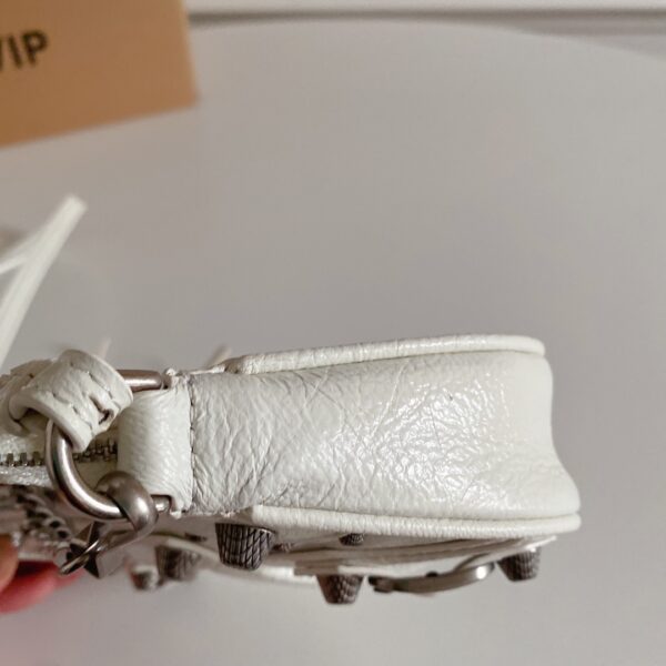 Balenciaga Le Cagole Mini Armpit Bag - White 36898 - Image 2
