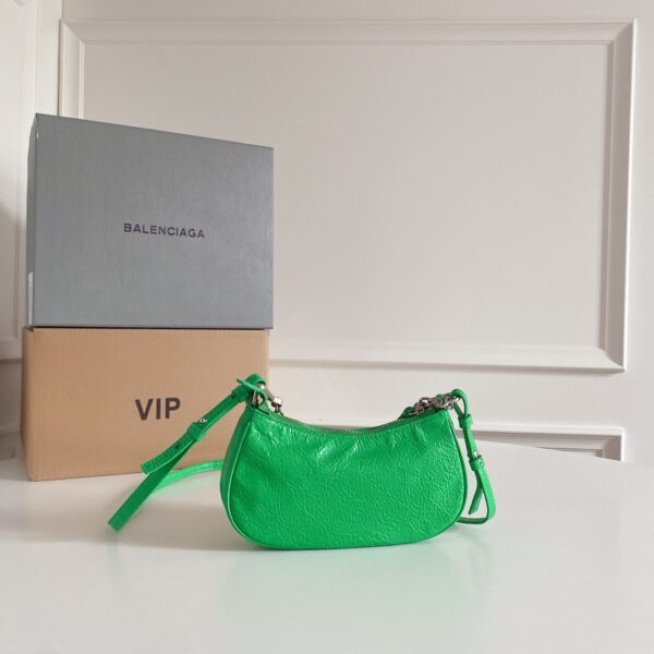 Balenciaga Le Cagole Mini Armpit Bag - Green 23155 - Image 5
