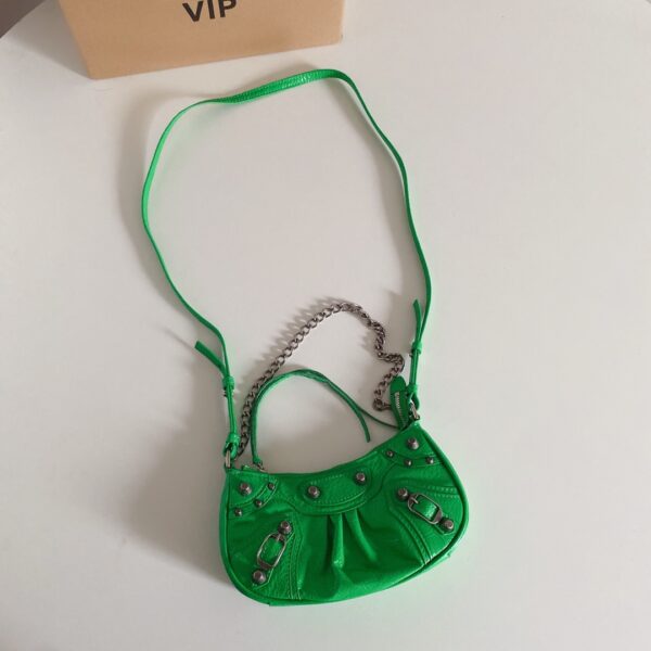 Balenciaga Le Cagole Mini Armpit Bag - Green 23155 - Image 2