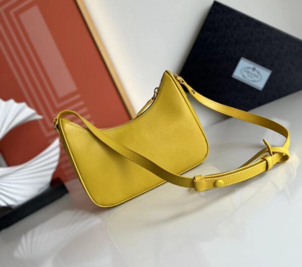 Prada Hobo Shoulder Handbag - Yellow 86281 - Image 5
