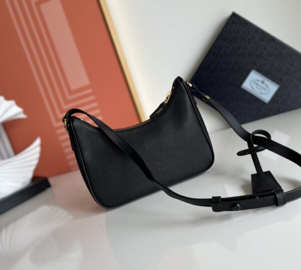 Prada Hobo Shoulder Handbag - Black 28708 - Image 5