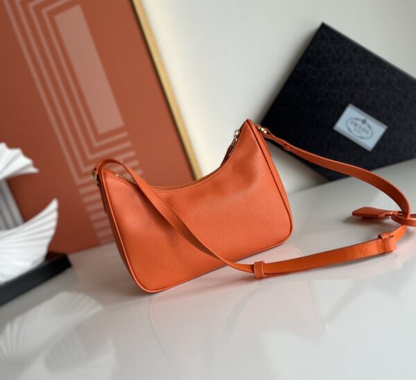 Prada Hobo Shoulder Handbag - Orange 33537 - Image 4