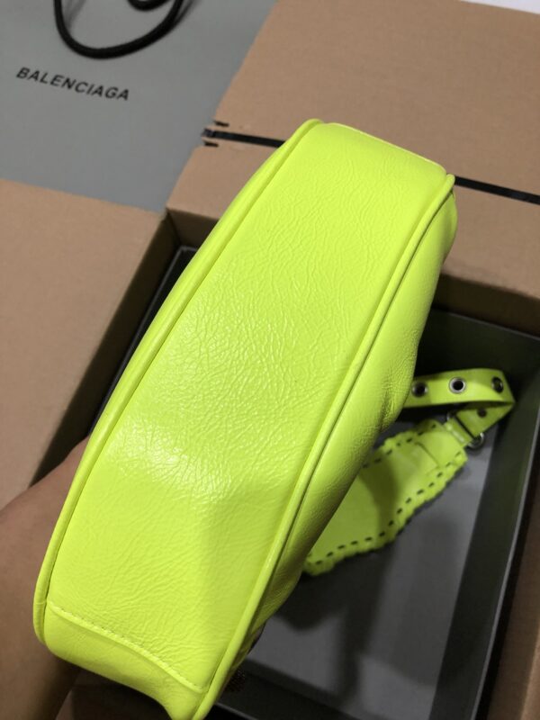 Balenciaga Le Cagole Half-Moon Small Armpit Dumpling Bag - Mint Green 25928 - Image 3