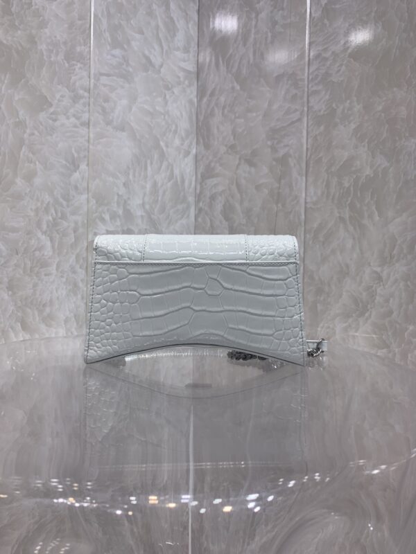 Balenciaga Hourglass Chain Bag - White 53728 - Image 5