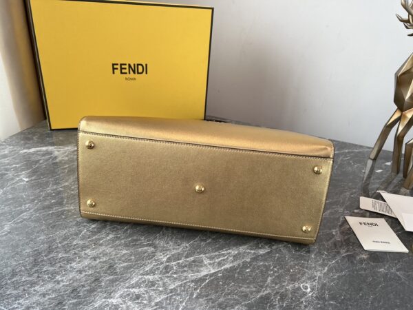 Fendi Sunshine Small Tote Bag - Gold 26801 - Image 2