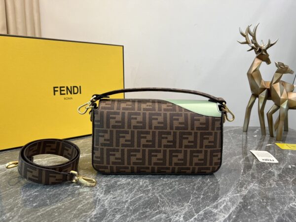 Fendi Baguette Medium Bag - Yellow 60007 - Image 4