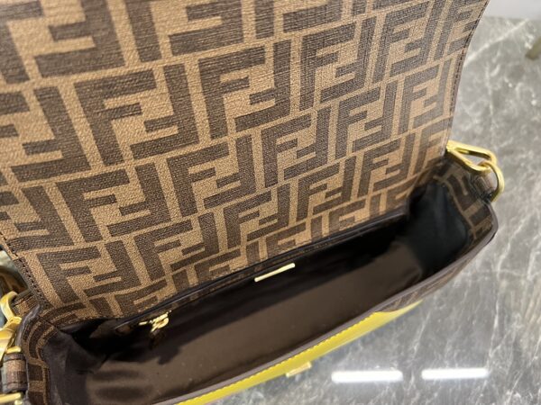 Fendi Baguette Medium Bag - Yellow 60007 - Image 2