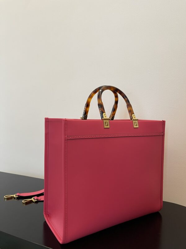 Fendi Sunshine Small Tote Bag - Red 77219 - Image 2