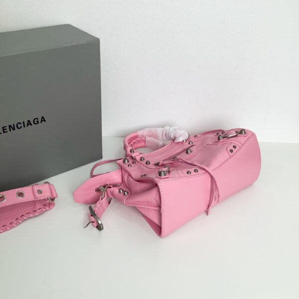 Balenciaga Neo Cagole Explosive Motorbike Bag - Pink 15974 - Image 4