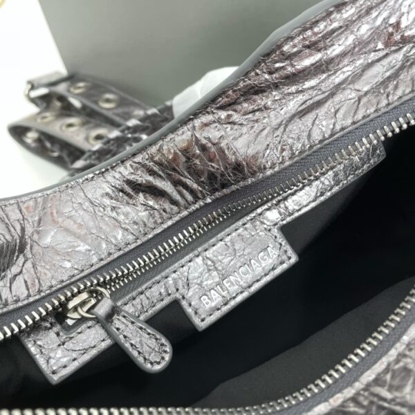 Balenciaga Neo Cagole Explosive Motorbike Bag - Silver 28982 - Image 2