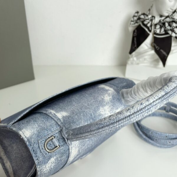 Balenciaga Hourglass Small bag - Denim Blue 82479 - Image 2