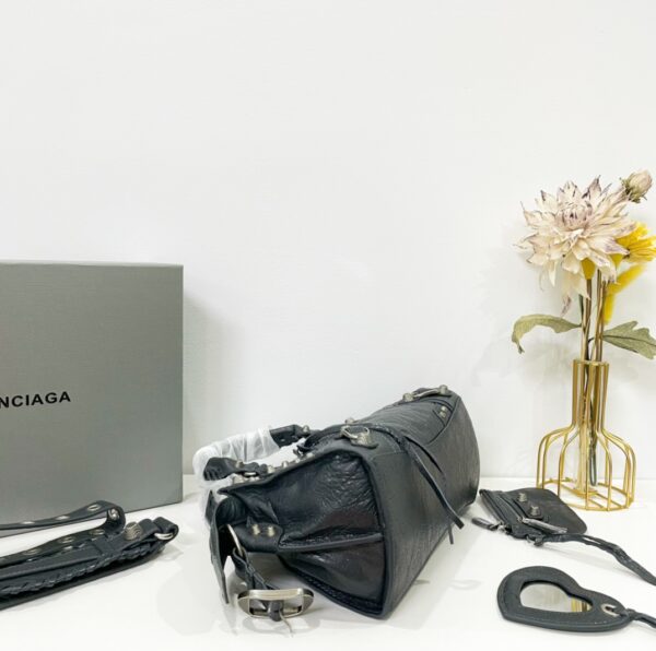 Balenciaga Neo Cagole Explosive Motorbike Bag - Black 21683 - Image 3