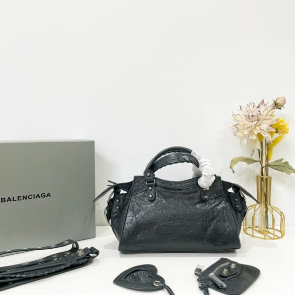 Balenciaga Neo Cagole Explosive Motorbike Bag - Black 21683 - Image 5