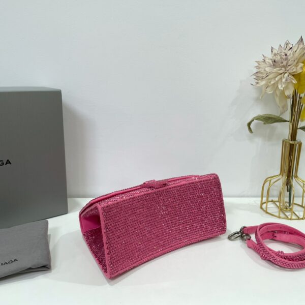 Balenciaga Diamond Hourglass Bag - Pink 68991 - Image 3