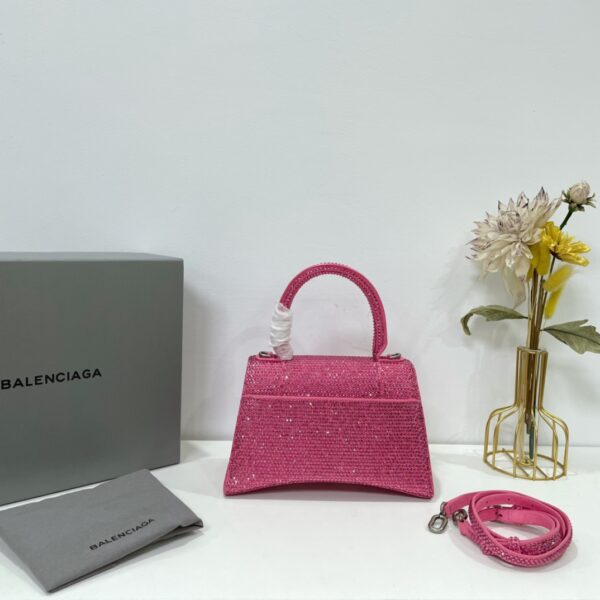 Balenciaga Diamond Hourglass Bag - Pink 68991 - Image 5