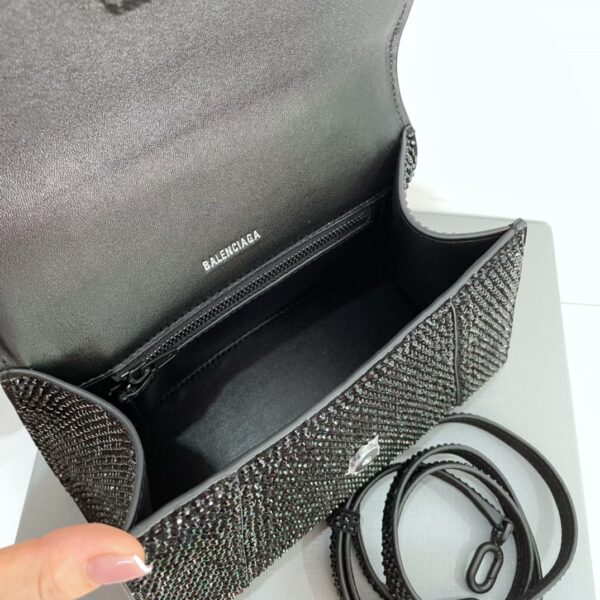 Balenciaga Diamond Hourglass Bag - Black 29286 - Image 2