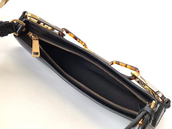 Fendi O'Lock Swing Handbag - Black 29424 - Image 3