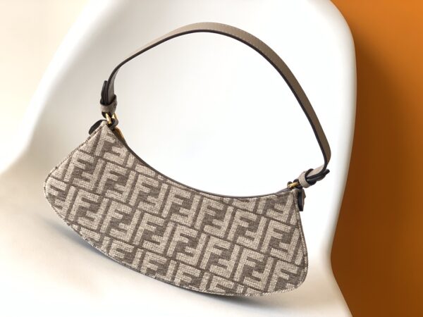 Fendi O'Lock Swing Handbag - Cream 42876 - Image 5