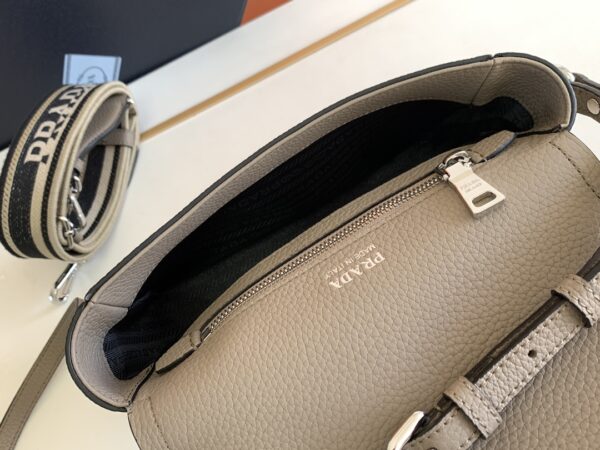 Prada Double Shoulder Strap Handbag - Gray 87516 - Image 2