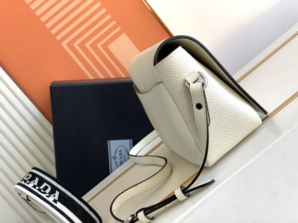 Prada Double Shoulder Strap Handbag - White 53681 - Image 5