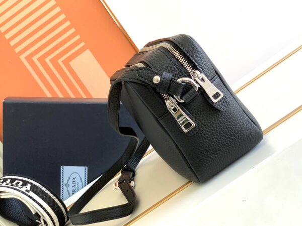 Prada Double Shoulder Strap Handbag - Black 59648 - Image 5