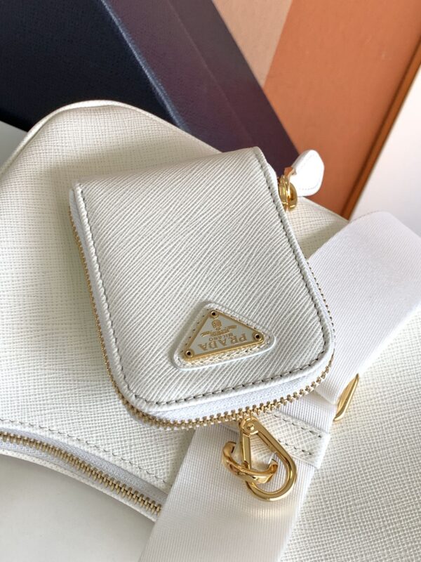 Prada Baokuanqnylon Hobo Large Handbag - White 57980 - Image 2