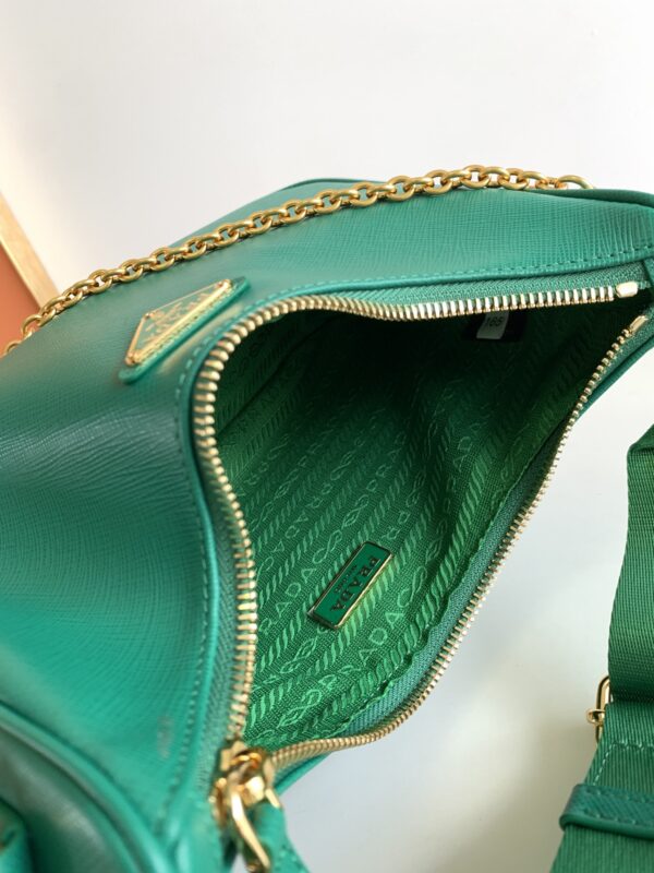 Prada Baokuanqnylon Hobo Large Handbag - Green 64818 - Image 5