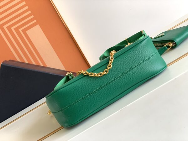 Prada Baokuanqnylon Hobo Large Handbag - Green 64818 - Image 3