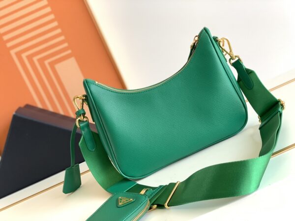 Prada Baokuanqnylon Hobo Large Handbag - Green 64818 - Image 4
