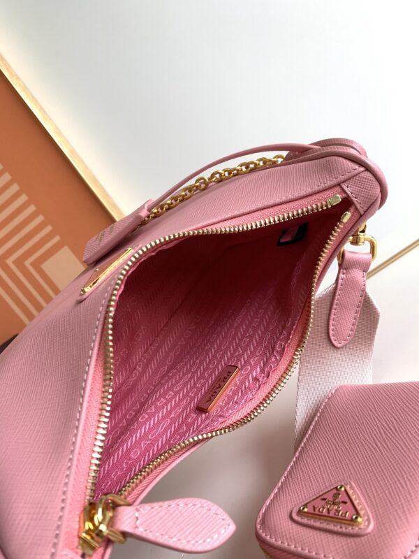 Prada Baokuanqnylon Hobo Large Handbag - Pink 85370 - Image 2