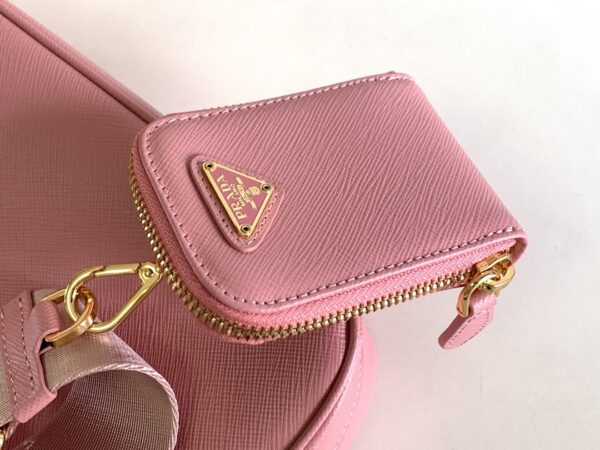 Prada Baokuanqnylon Hobo Large Handbag - Pink 85370 - Image 3