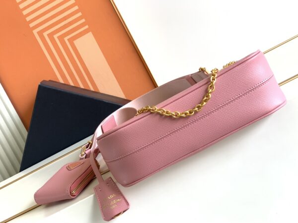 Prada Baokuanqnylon Hobo Large Handbag - Pink 85370 - Image 4