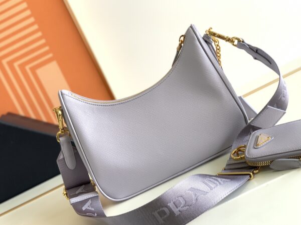 Prada Baokuanqnylon Hobo Large Handbag - Purple 73784 - Image 5