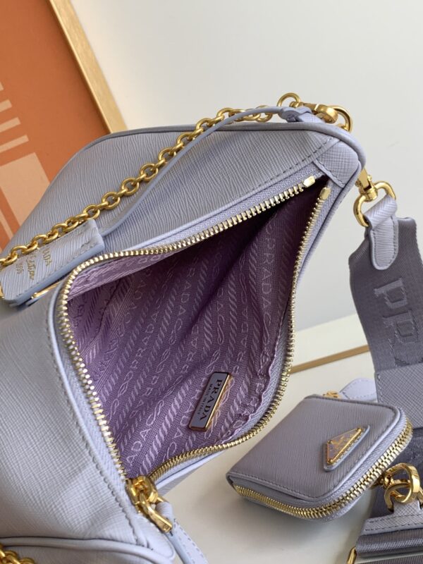 Prada Baokuanqnylon Hobo Large Handbag - Purple 73784 - Image 2