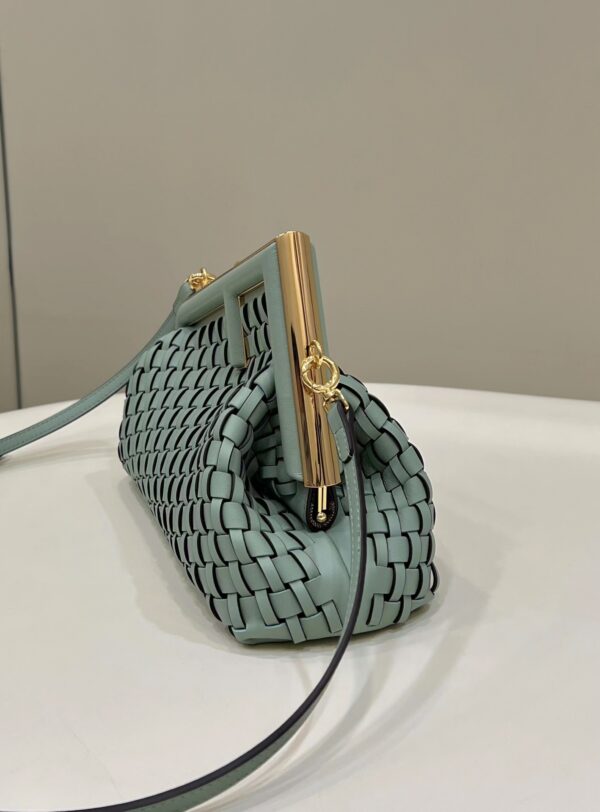 Fendi First Braid Series Handbag - Light Green 45396 - Image 5