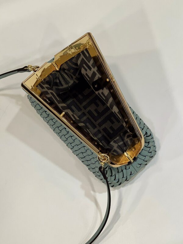 Fendi First Braid Series Handbag - Light Green 45396 - Image 3