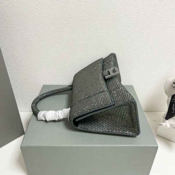 Balenciaga Diamond Hourglass Bag - Gray 28510 - Image 3
