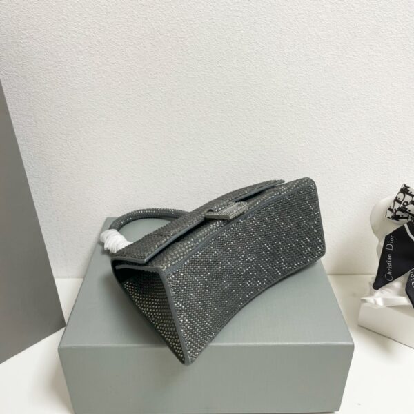 Balenciaga Diamond Hourglass Bag - Gray 28510 - Image 5