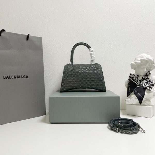 Balenciaga Diamond Hourglass Bag - Gray 28510 - Image 4