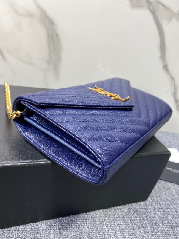 YSL Yves Saint Laurent Clutch Bag - Blue 73942 - Image 2