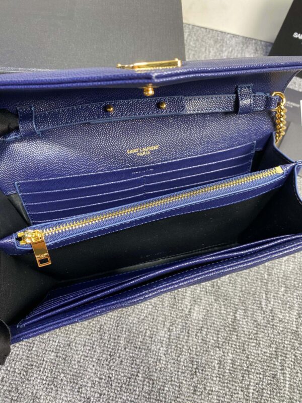 YSL Yves Saint Laurent Clutch Bag - Blue 73942 - Image 3