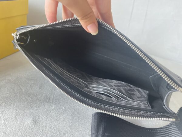 Fendi Roma Print Clutch Bag - Gray 83218 - Image 2