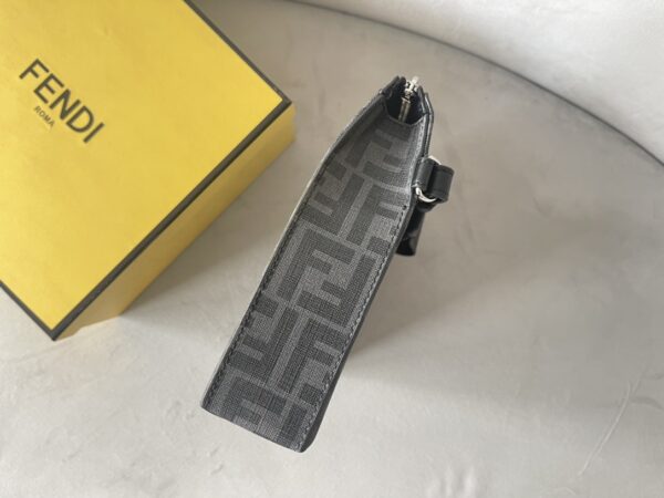 Fendi Roma Print Clutch Bag - Gray 83218 - Image 4