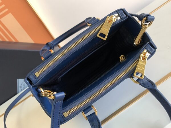 Prada Galleria Mini Killer Handbag - Dark Blue 21324 - Image 2