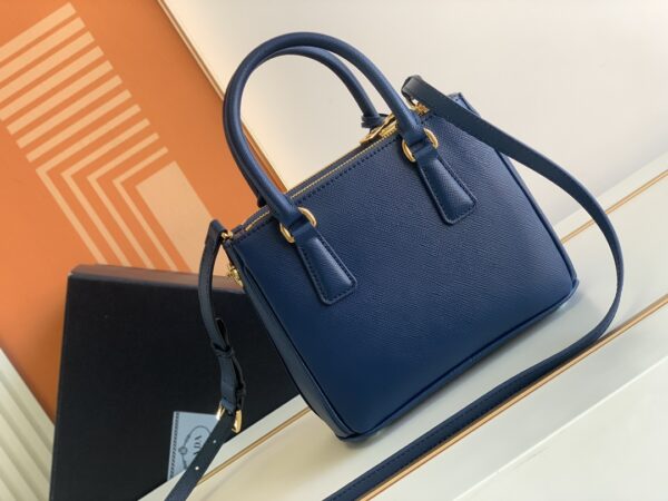 Prada Galleria Mini Killer Handbag - Dark Blue 21324 - Image 4