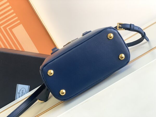 Prada Galleria Mini Killer Handbag - Dark Blue 21324 - Image 3