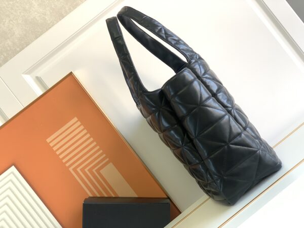 Prada Large Shopping Bag/Tramp Bag - Black 55809 - Image 5